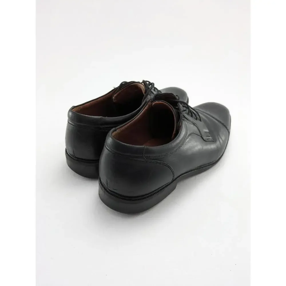 Mens‎ Johnston & Murphy Waterproof Sheepskin Black Dress Shoes 20-8751 Size 13